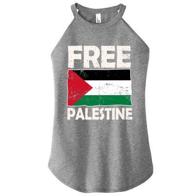 Free Palestine Free Gaza Funny Gift Women’s Perfect Tri Rocker Tank