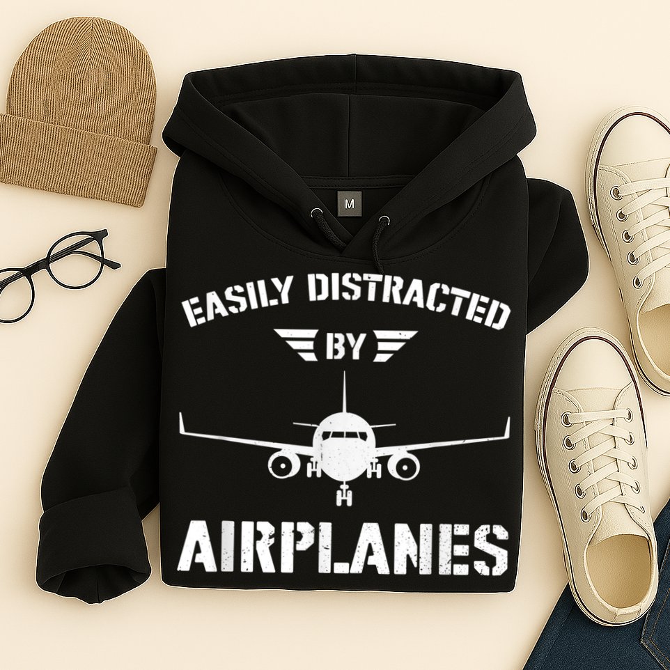 Funny Plane Flying Design For Pilot & Aviation Fans Airplane Hoodie