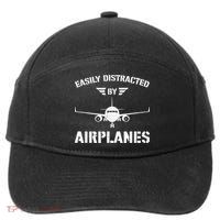 Funny Plane Flying Design For Pilot & Aviation Fans Airplane 7-Panel Snapback Hat