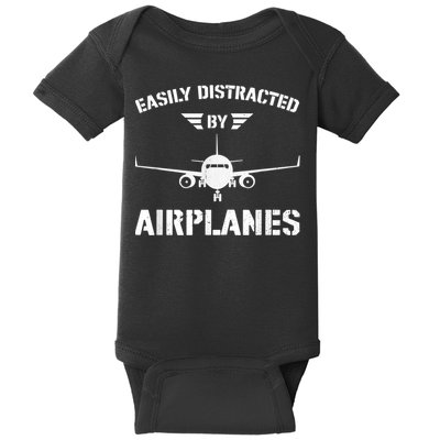 Funny Plane Flying Design For Pilot & Aviation Fans Airplane Baby Bodysuit