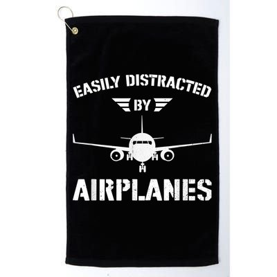 Funny Plane Flying Design For Pilot & Aviation Fans Airplane Golf Towel