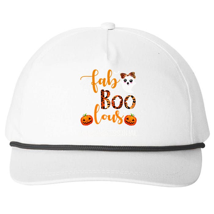 Faboolous Paraprofessional Funny Para Squad Happy Halloween Snapback Five-Panel Rope Hat