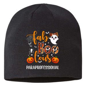 Faboolous Paraprofessional Funny Para Squad Happy Halloween Sustainable Beanie