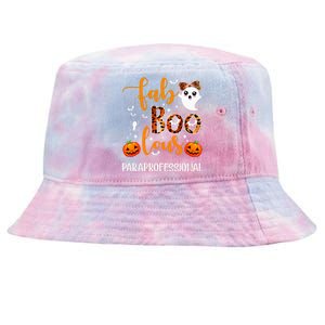 Faboolous Paraprofessional Funny Para Squad Happy Halloween Tie-Dyed Bucket Hat