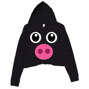 Funny Pig Face Shirts Swine Halloween Costume Gift Crop Fleece Hoodie