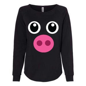 Funny Pig Face Shirts Swine Halloween Costume Gift Womens California Wash Sweatshirt