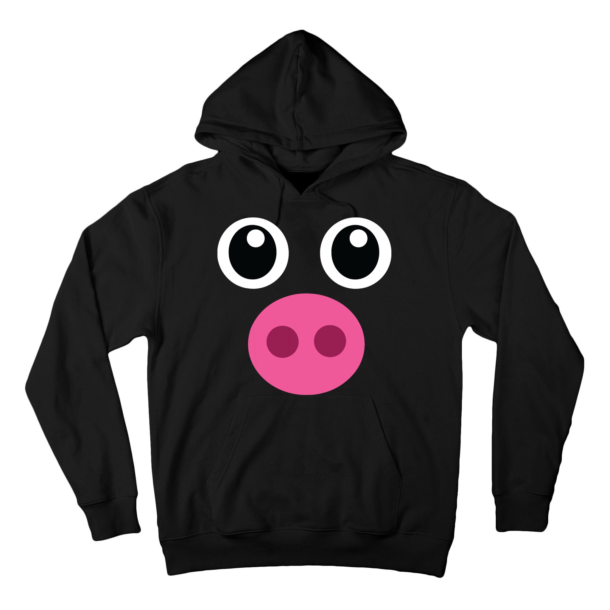 Funny Pig Face Shirts Swine Halloween Costume Gift Tall Hoodie