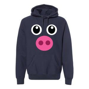 Funny Pig Face Shirts Swine Halloween Costume Gift Premium Hoodie