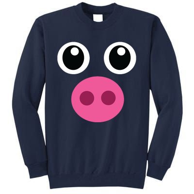 Funny Pig Face Shirts Swine Halloween Costume Gift Tall Sweatshirt