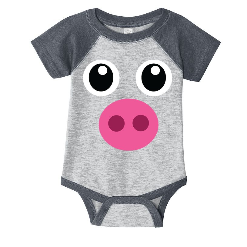 Funny Pig Face Shirts Swine Halloween Costume Gift Infant Baby Jersey Bodysuit