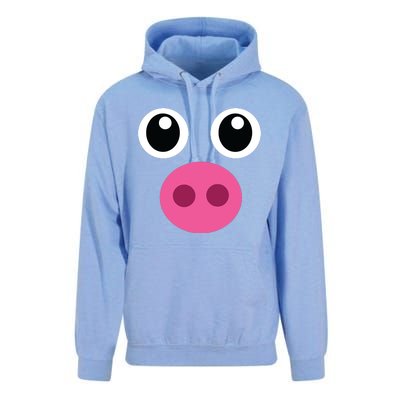 Funny Pig Face Shirts Swine Halloween Costume Gift Unisex Surf Hoodie