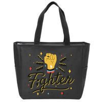Fighter Powerful Fist Zip Tote Bag