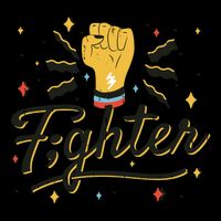 Fighter Powerful Fist Zip Tote Bag
