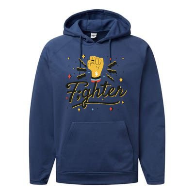 Fighter Powerful Fist Performance Fleece Hoodie