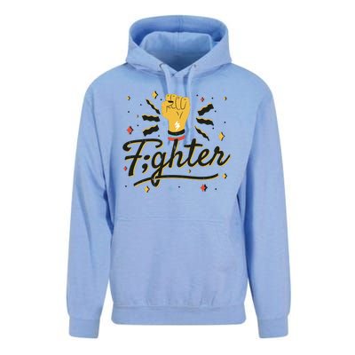 Fighter Powerful Fist Unisex Surf Hoodie