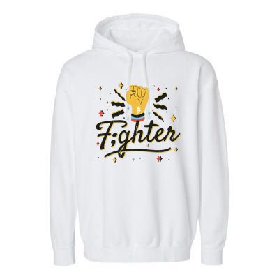 Fighter Powerful Fist Garment-Dyed Fleece Hoodie