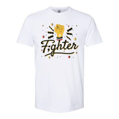 Fighter Powerful Fist Softstyle® CVC T-Shirt