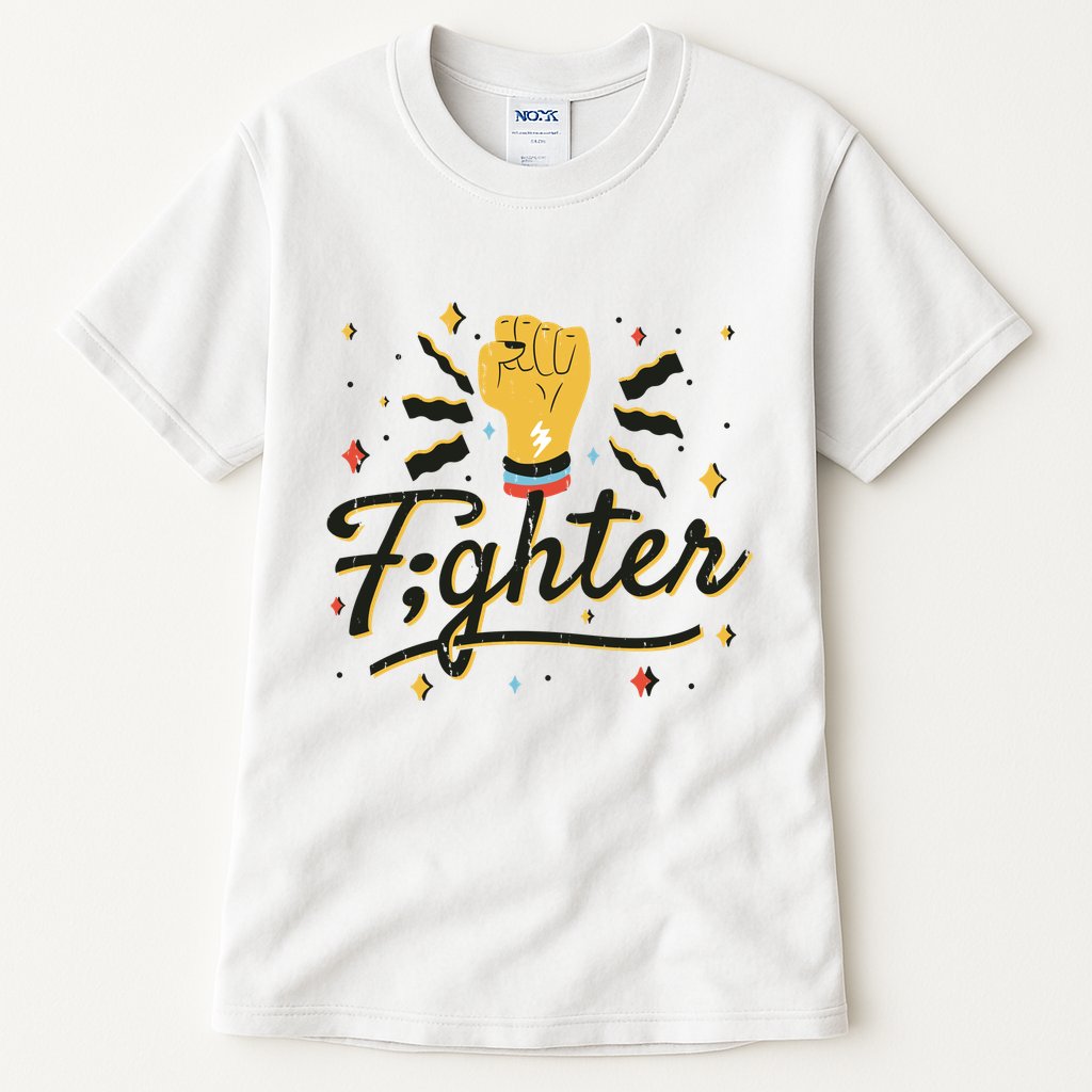 Fighter Powerful Fist Tall T-Shirt