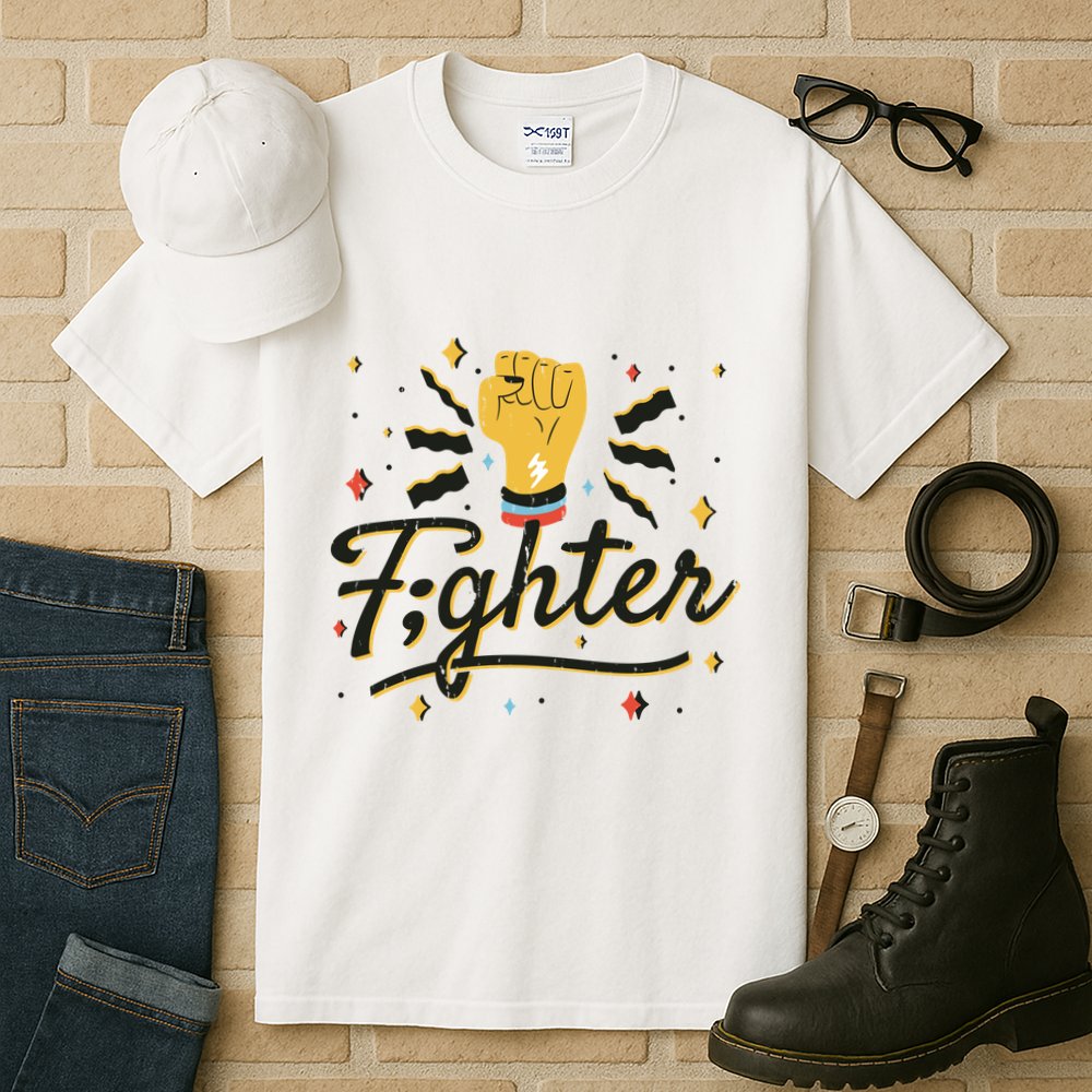 Fighter Powerful Fist Tall T-Shirt