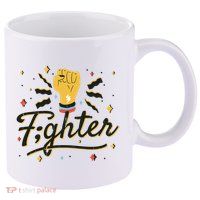 Fighter Powerful Fist 11oz C Handle Ceramic Mug