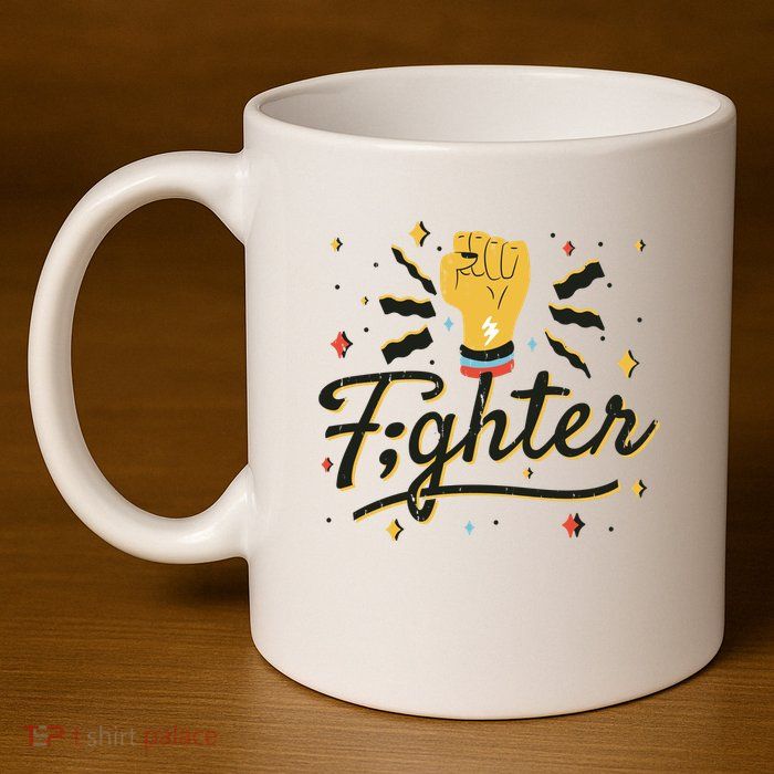 Fighter Powerful Fist 11oz C Handle Ceramic Mug