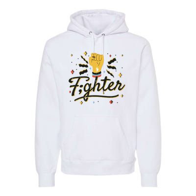 Fighter Powerful Fist Premium Hoodie