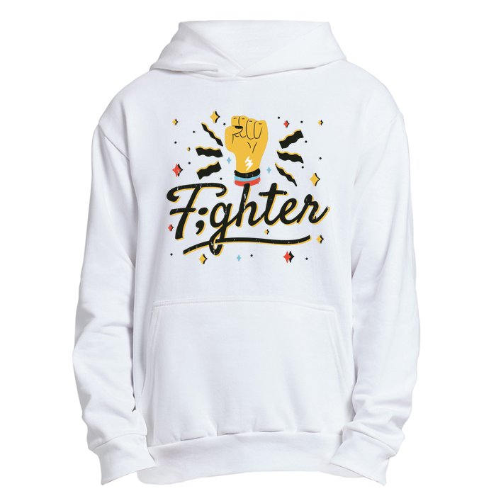 Fighter Powerful Fist Urban Pullover Hoodie