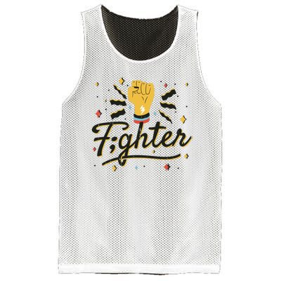 Fighter Powerful Fist Mesh Reversible Basketball Jersey Tank