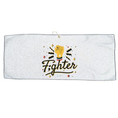 Fighter Powerful Fist Large Microfiber Waffle Golf Towel