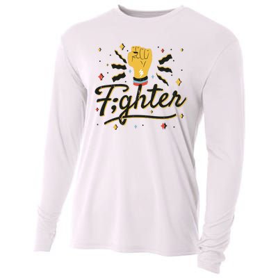 Fighter Powerful Fist Cooling Performance Long Sleeve Crew