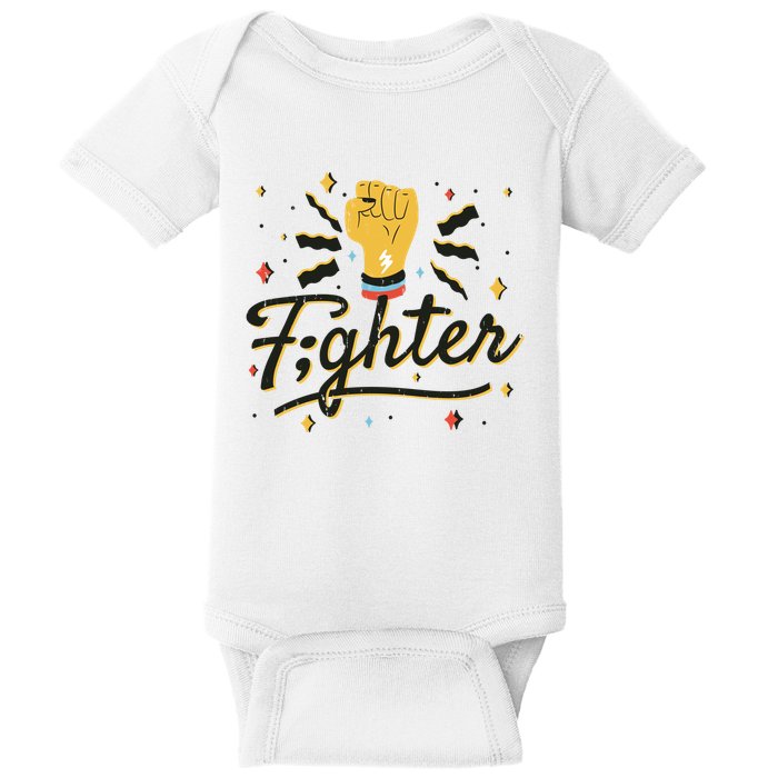 Fighter Powerful Fist Baby Bodysuit