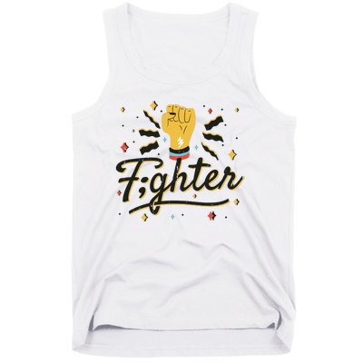 Fighter Powerful Fist Tank Top