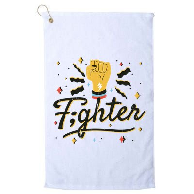 Fighter Powerful Fist Golf Towel