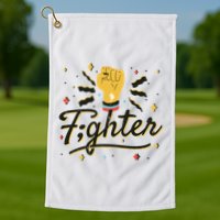 Fighter Powerful Fist Golf Towel