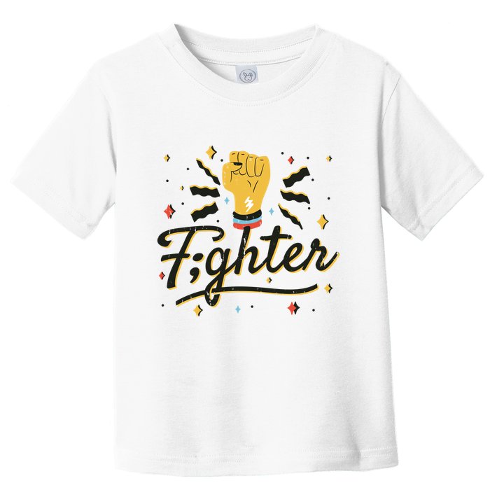 Fighter Powerful Fist Toddler T-Shirt