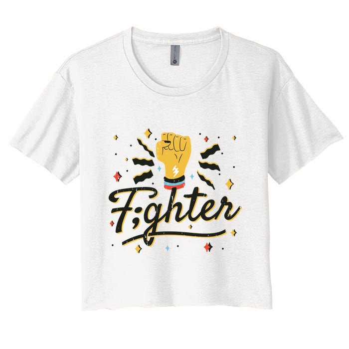 Fighter Powerful Fist Crop Top