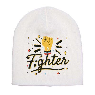 Fighter Powerful Fist Short Acrylic Beanie