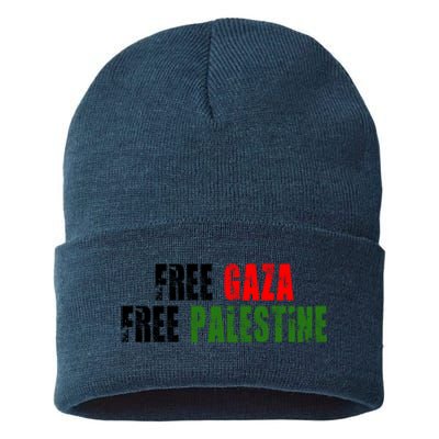 Free Palestine Sustainable Knit Beanie