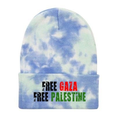 Free Palestine Tie Dye 12in Knit Beanie