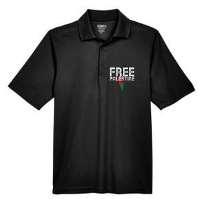 Free Palestine Flag Arabic Free Gaza Palestinian Flag Men's Origin Performance Pique Polo