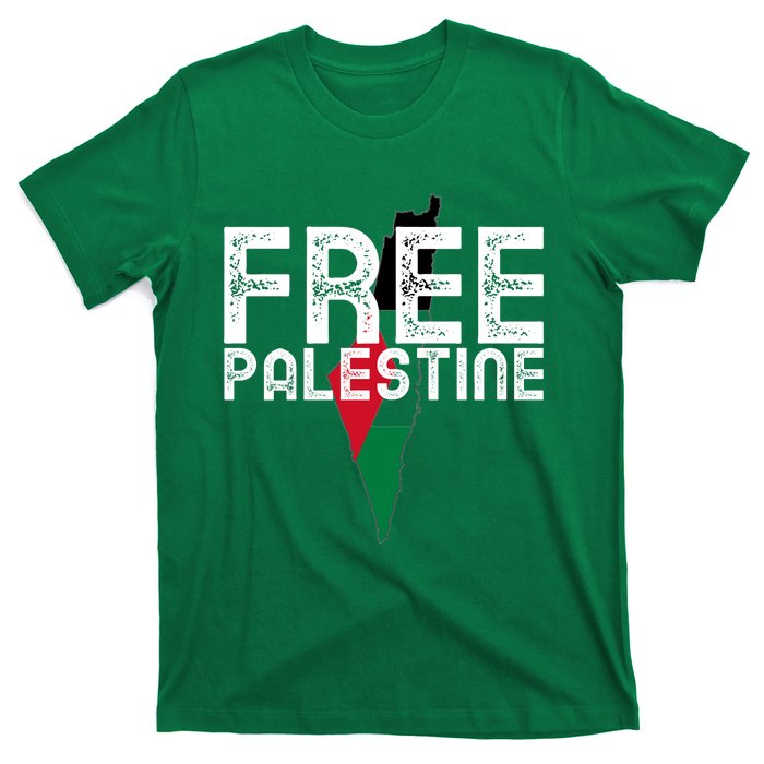 Free Palestine Flag Arabic Free Gaza Palestinian Flag T-Shirt