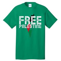 Free Palestine Flag Arabic Free Gaza Palestinian Flag Tall T-Shirt