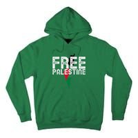 Free Palestine Flag Arabic Free Gaza Palestinian Flag Tall Hoodie