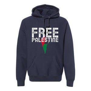 Free Palestine Flag Arabic Free Gaza Palestinian Flag Premium Hoodie