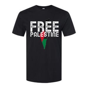 Free Palestine Flag Arabic Free Gaza Palestinian Flag Softstyle CVC T-Shirt