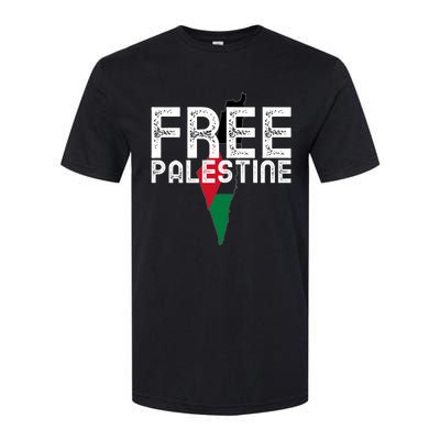 Free Palestine Flag Arabic Free Gaza Palestinian Flag Softstyle CVC T-Shirt