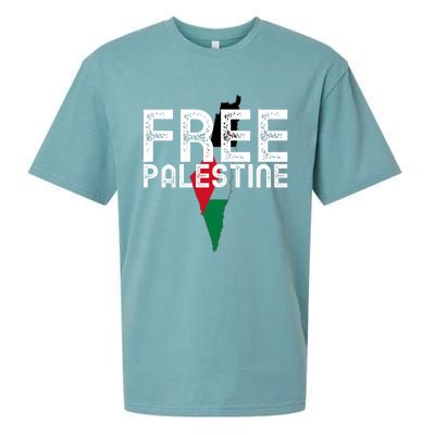 Free Palestine Flag Arabic Free Gaza Palestinian Flag Sueded Cloud Jersey T-Shirt