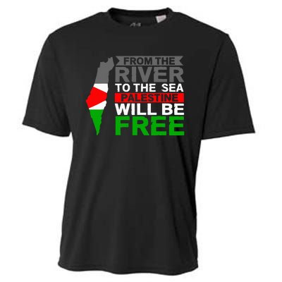 Free Palestine Cooling Performance Crew T-Shirt