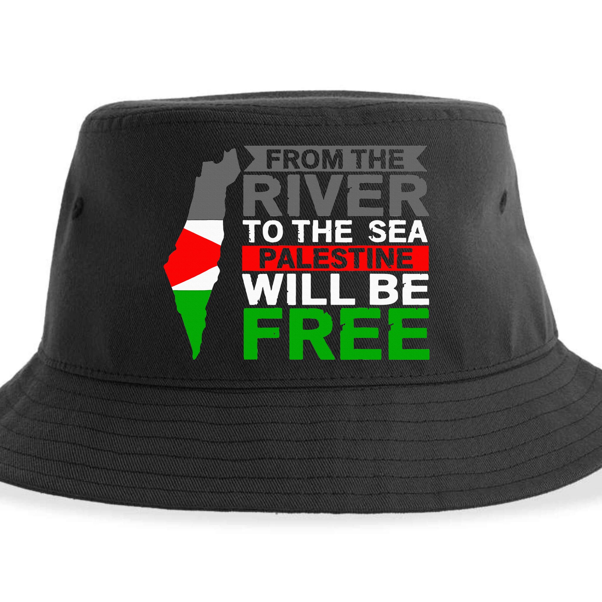 Free Palestine Sustainable Bucket Hat