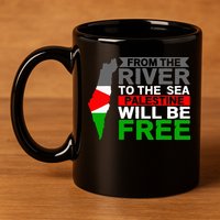 Free Palestine 11oz C Handle Ceramic Mug